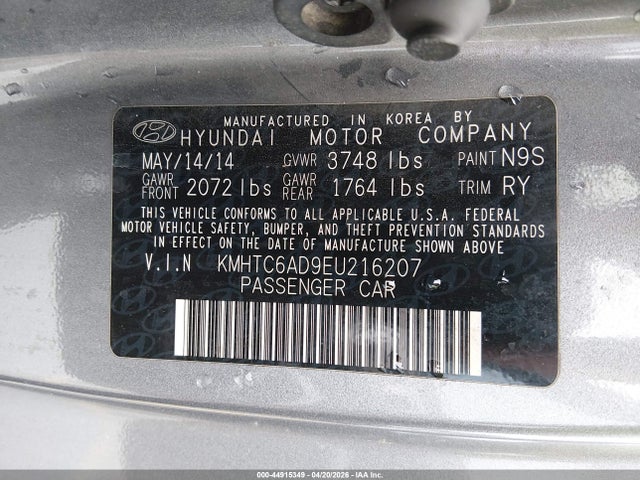 HYUNDAI VELOSTER BASE W/BLACK - 9