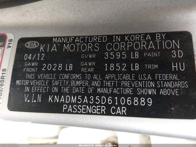 2013 KIA RIO LX — фото 9