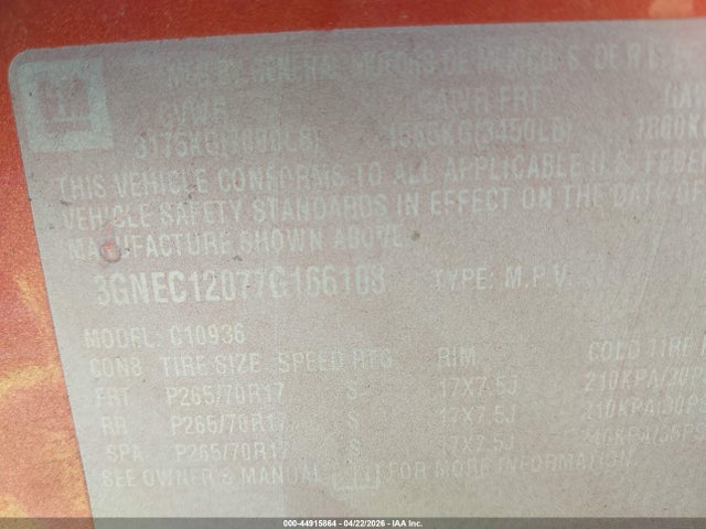 CHEVROLET AVALANCHE 1500 LT - 9