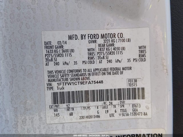 2014 FORD F-150 FX2 — миниатюра 9