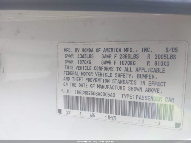 HONDA ACCORD 3.0 EX - 9