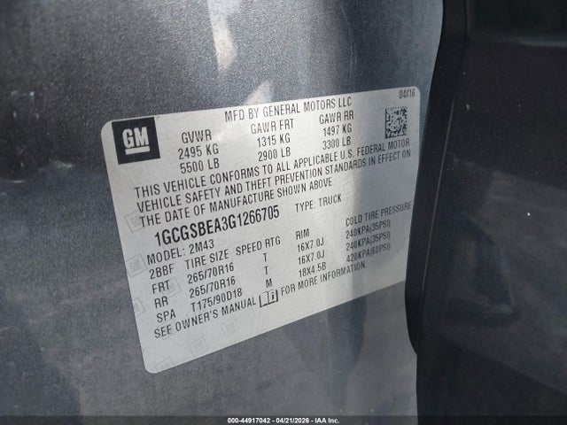 CHEVROLET COLORADO WT - 9