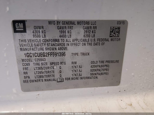 CHEVROLET SILVERADO 2500HD WT - 9