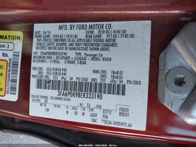 FORD FUSION TITANIUM - 9