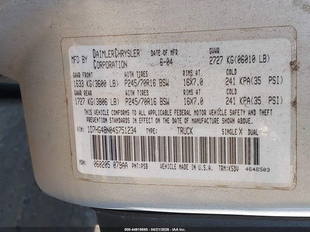 DODGE DAKOTA SLT - 9