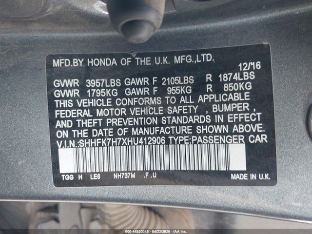 HONDA CIVIC EX-L - 9