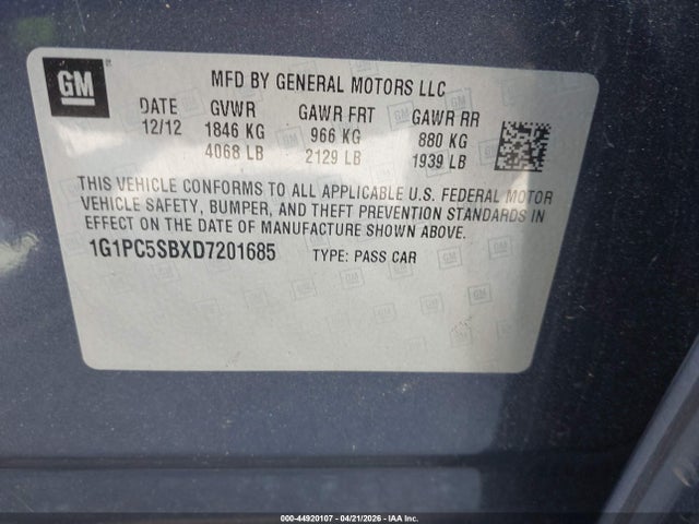 CHEVROLET CRUZE 1LT AUTO - 9