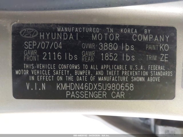 HYUNDAI ELANTRA GLS/GT - 9