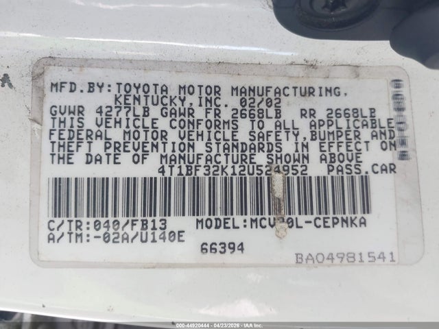 TOYOTA CAMRY - 9