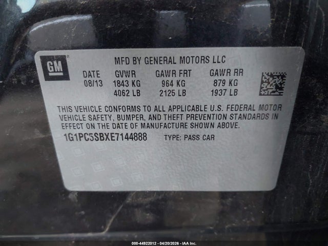 CHEVROLET CRUZE 1LT AUTO - 9