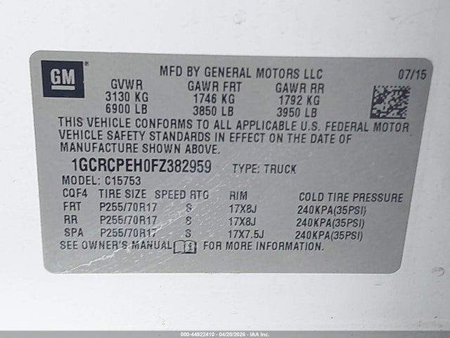 CHEVROLET SILVERADO 1500 WT - 9