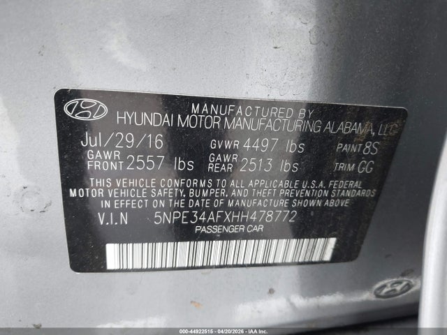 HYUNDAI SONATA LIMITED - 9