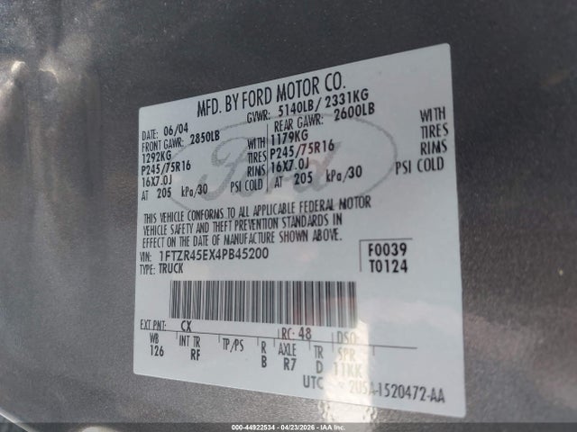 FORD RANGER EDGE/TREMOR/XLT - 9