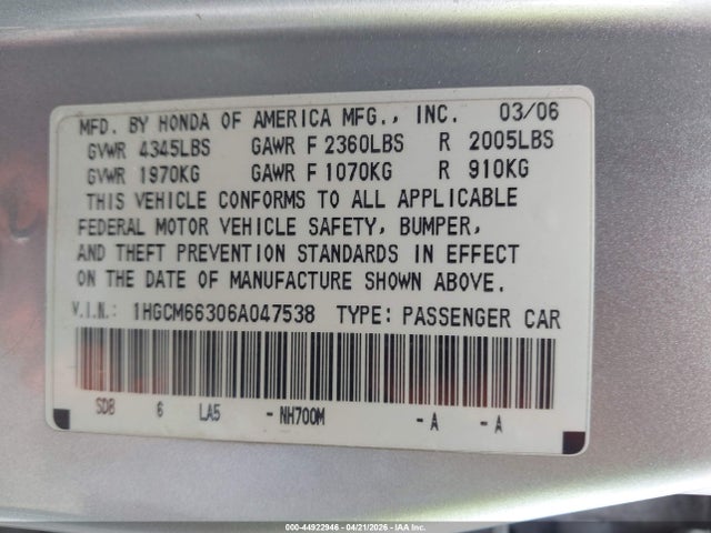 HONDA ACCORD 3.0 LX - 9