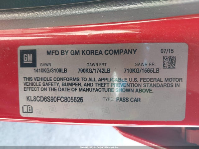 CHEVROLET SPARK 1LT CVT - 9