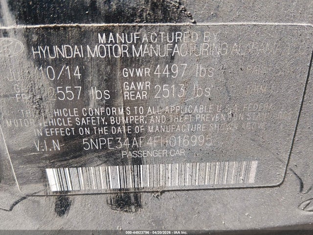 HYUNDAI SONATA LIMITED - 9