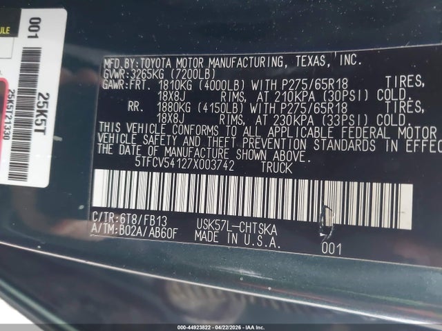 TOYOTA TUNDRA - 9
