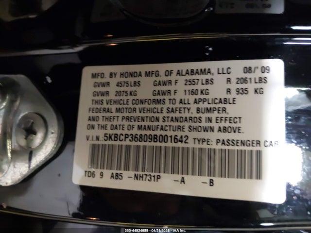 HONDA ACCORD 3.5 EX-L - 9