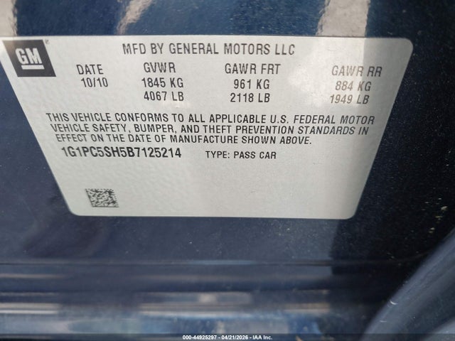 CHEVROLET CRUZE LS - 9