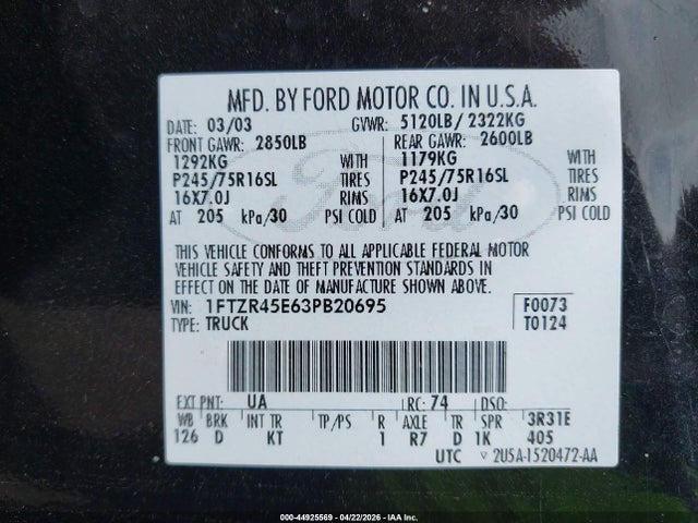 FORD RANGER EDGE/XLT - 9