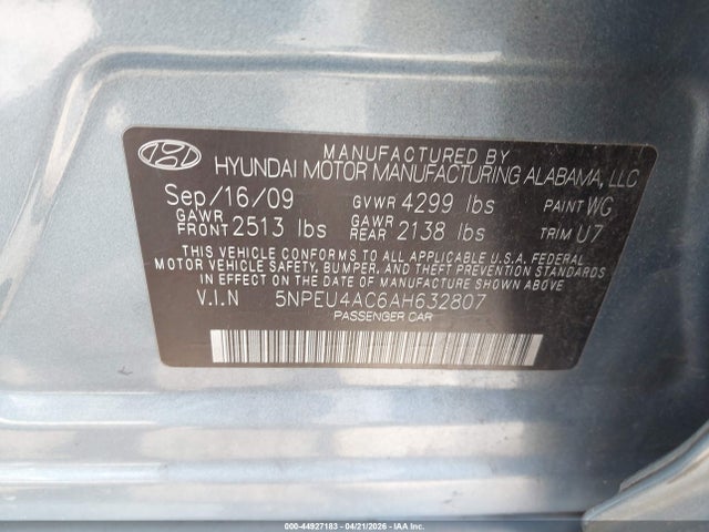 HYUNDAI SONATA LIMITED - 9