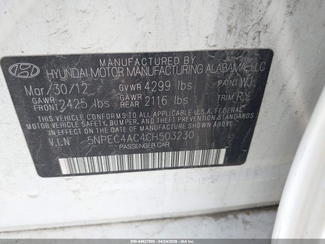 HYUNDAI SONATA LIMITED - 9