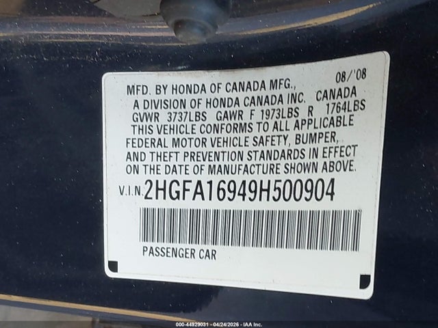 HONDA CIVIC EX-L - 9