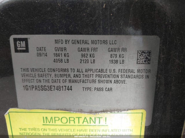 CHEVROLET CRUZE LS AUTO - 9