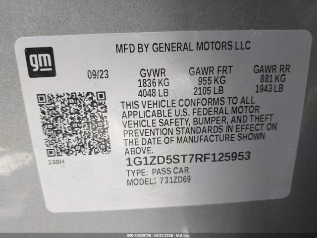 CHEVROLET MALIBU FWD 1LT - 9