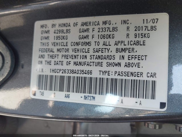 HONDA ACCORD 2.4 LX - 9