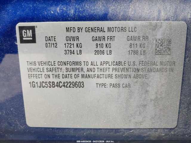 CHEVROLET SONIC 2LT - 9