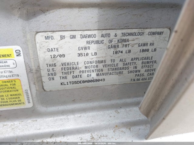 CHEVROLET AVEO LS - 9