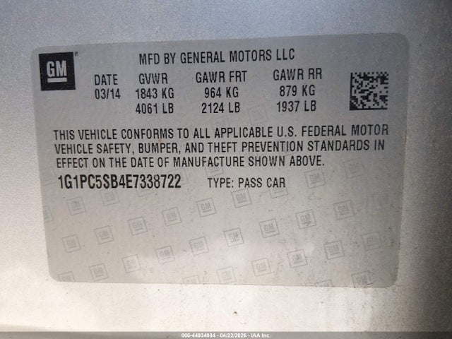 CHEVROLET CRUZE 1LT AUTO - 9