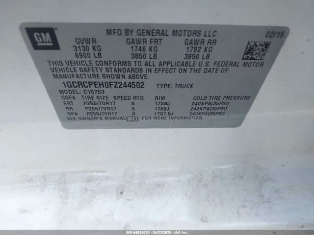 CHEVROLET SILVERADO 1500 WT - 9