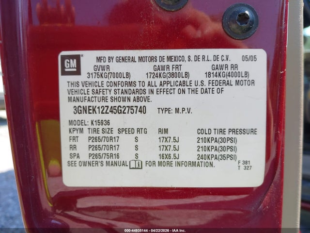 CHEVROLET AVALANCHE 1500 Z71 - 9