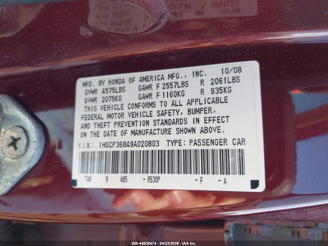 HONDA ACCORD 3.5 EX-L - 9