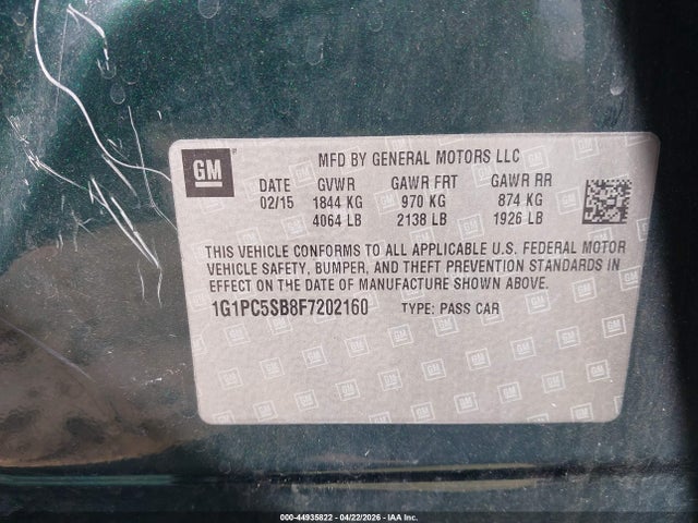 CHEVROLET CRUZE 1LT AUTO - 9