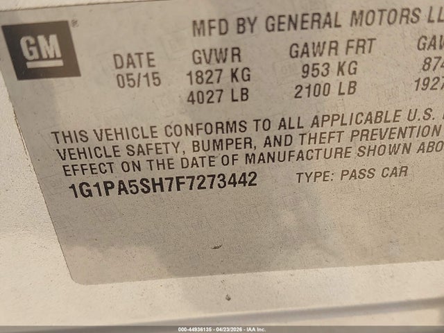 CHEVROLET CRUZE LS AUTO - 9