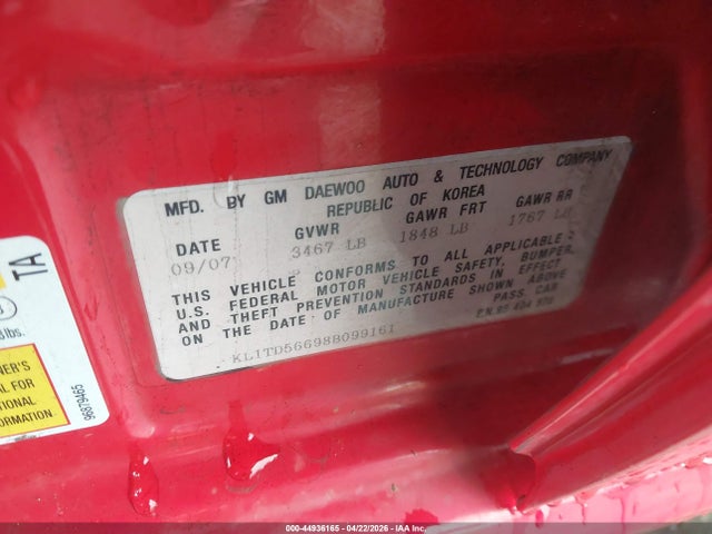 CHEVROLET AVEO LS - 9