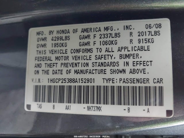 HONDA ACCORD 2.4 LX - 9