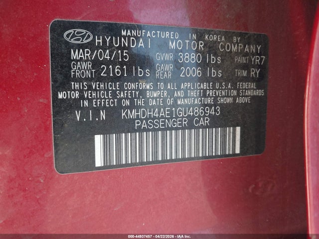 HYUNDAI ELANTRA VALUE EDITION - 9