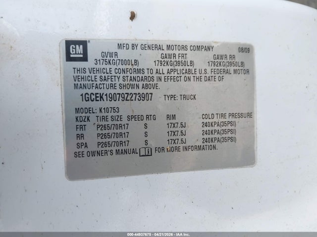 CHEVROLET SILVERADO 1500 WORK TRUCK - 9