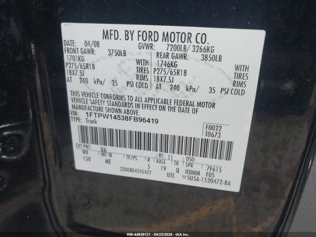 FORD F-150 60TH ANNIVERSARY/FX4/KING RANCH/LARIAT/LIMIT - 9