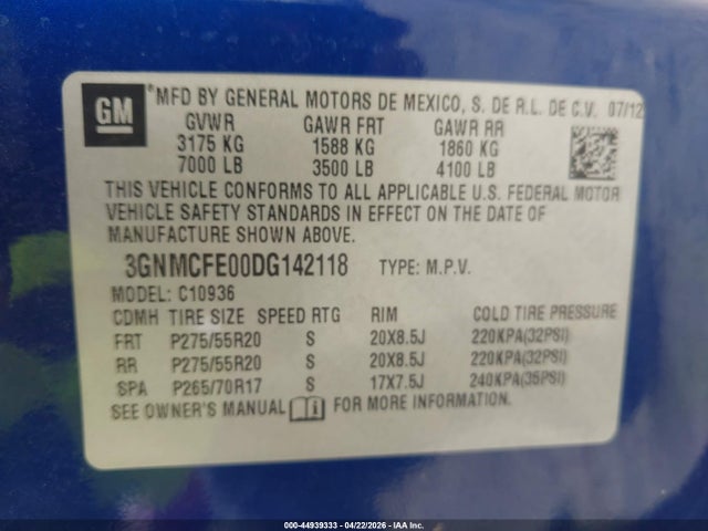 CHEVROLET AVALANCHE LT - 9