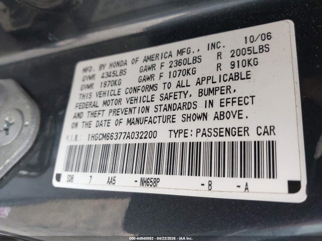 HONDA ACCORD 3.0 LX - 9