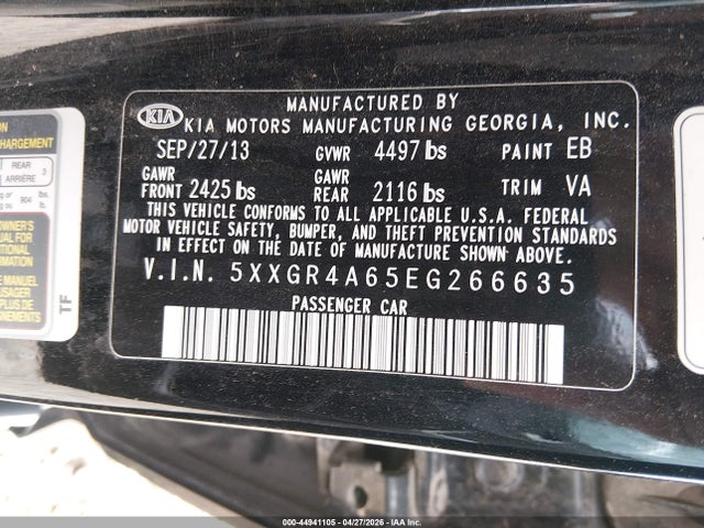 2014 KIA OPTIMA SX TURBO — фото 9