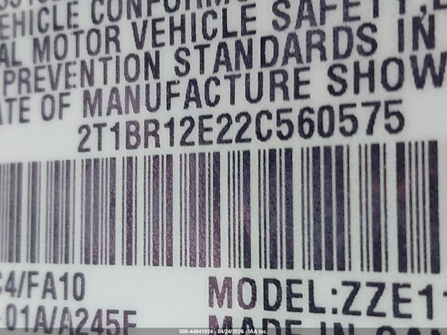 2002 Toyota COROLLA LE photo 9