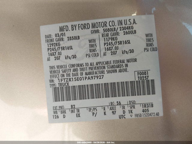 FORD RANGER EDGE/XLT - 9