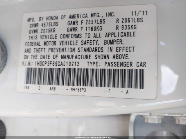 HONDA ACCORD 3.5 EX-L - 9