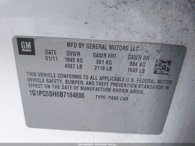 CHEVROLET CRUZE LS - 9